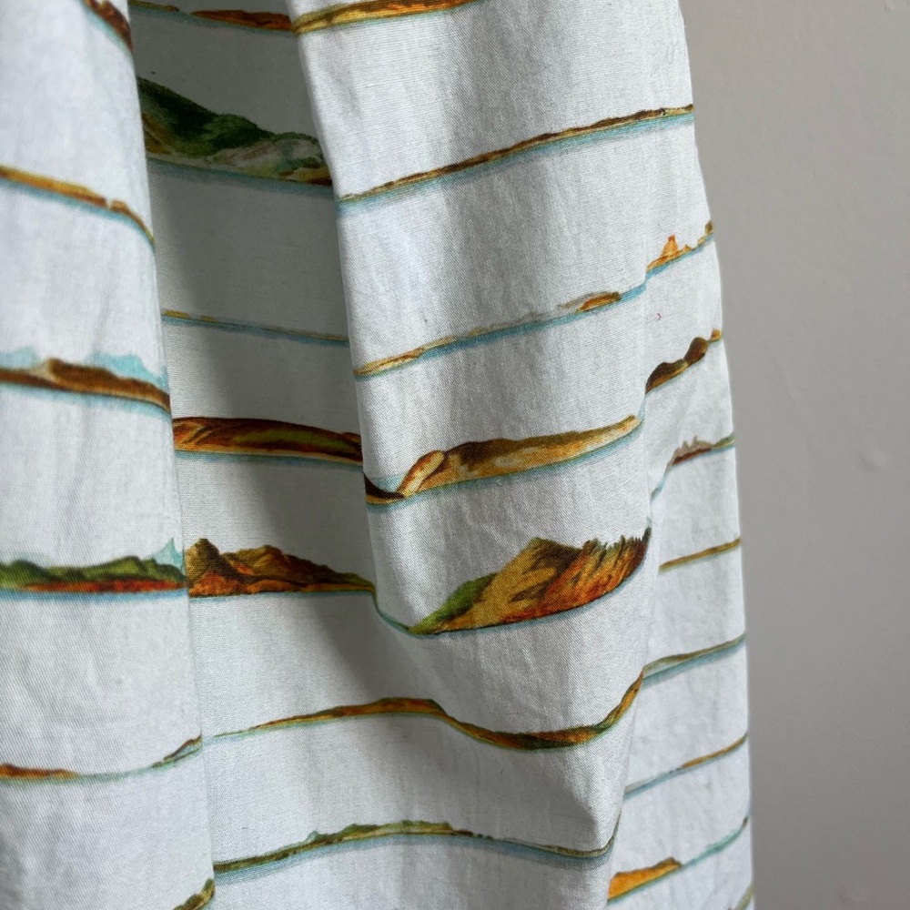 Samantha Pleet mountain print mini Dress from 2014 cut out collar vintage sezane - Picture 8 of 10